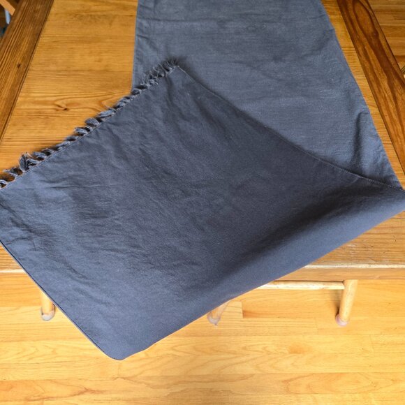 Threshold Gray Long Table Runner - Picture 5 of 6